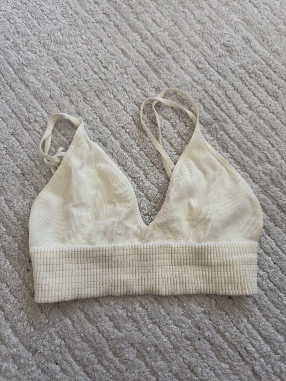 FP Intimately Cream Bra/Bralette S/XS